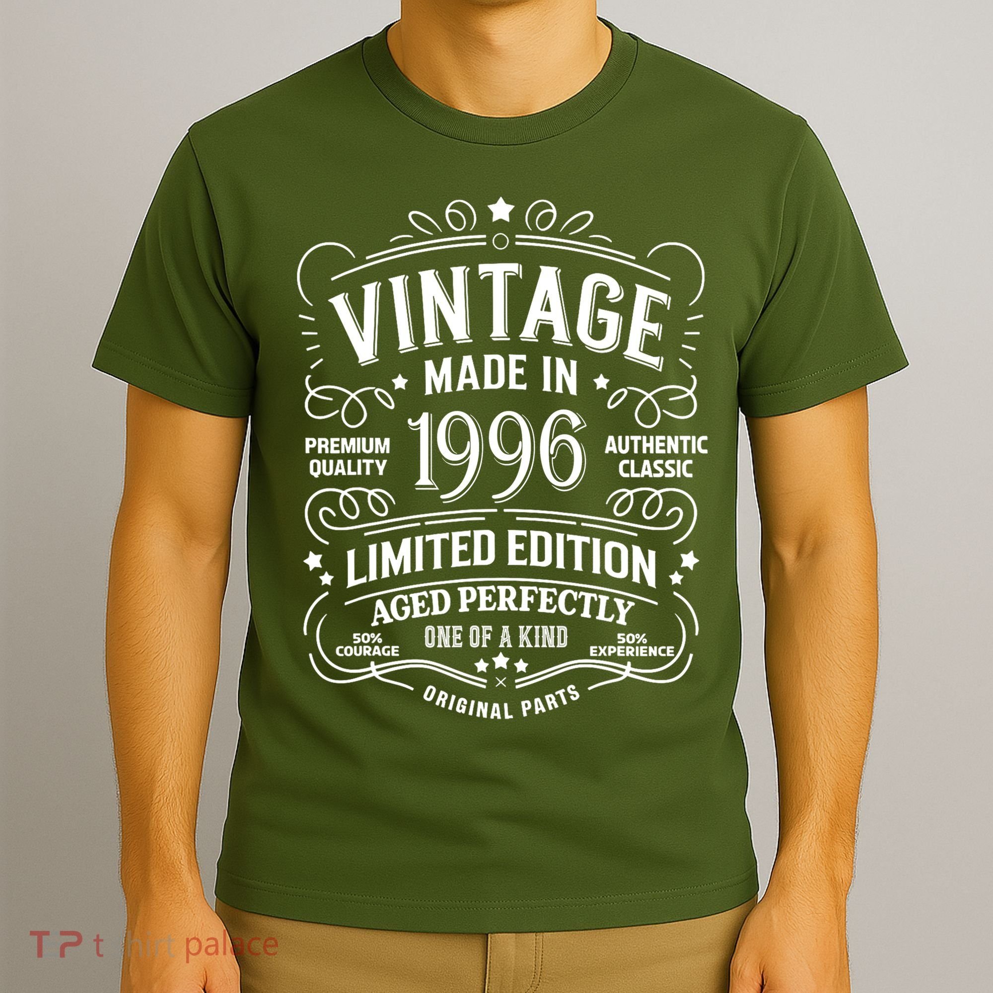 30th Birthday Vintage Made In 1996 Premium Quality Authentic Classic Birthday T-Shirt