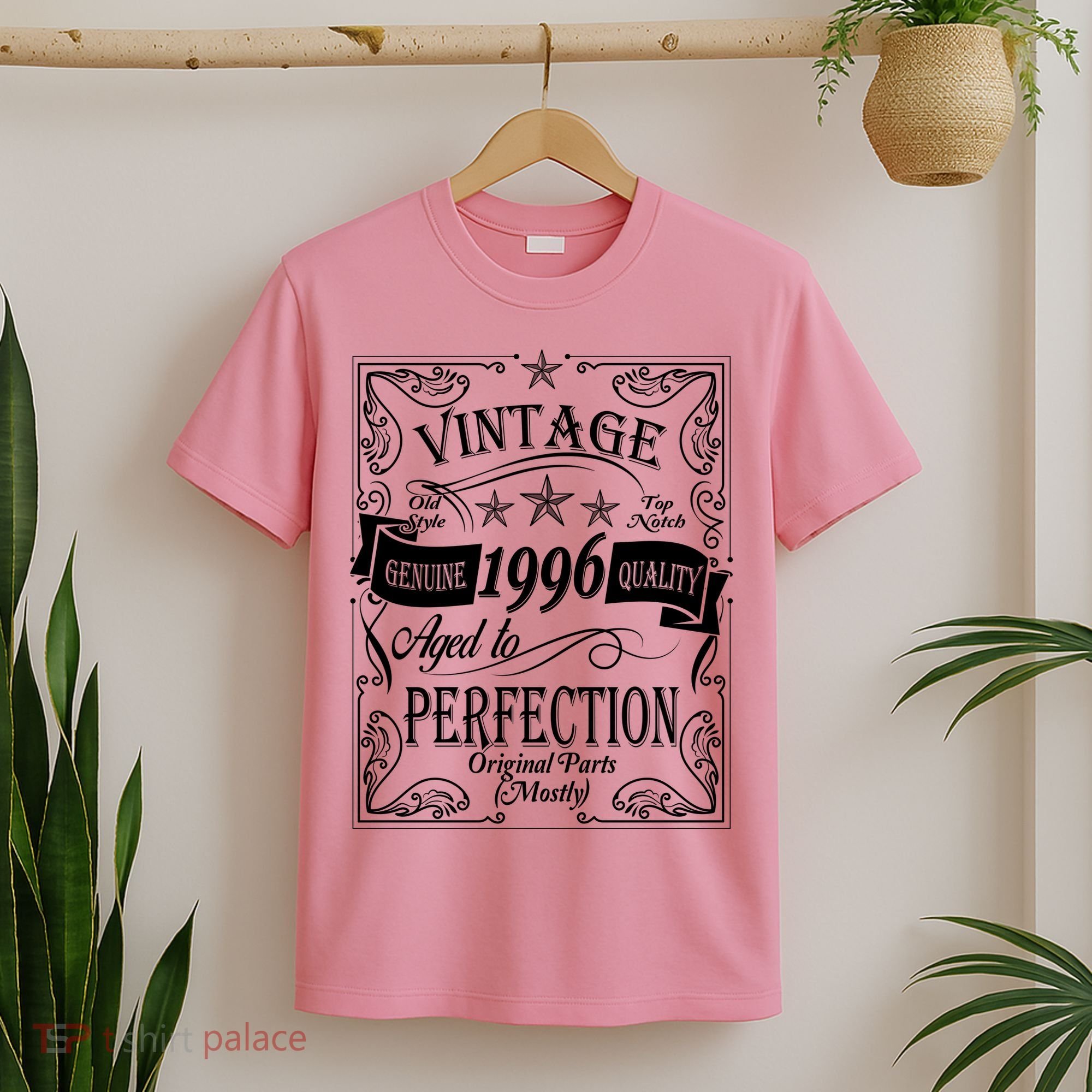 30th Birthday Vintage 1996 Genuine Quality Age To Perfection Original Parts Mostly T-Shirt