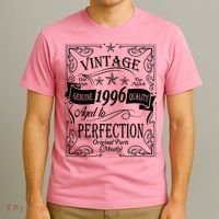 30th Birthday Vintage 1996 Genuine Quality Age To Perfection Original Parts Mostly T-Shirt thumb 3
