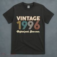 30th Birthday Vintage 1996 Original Parts Some Wear  T-Shirt thumb 4
