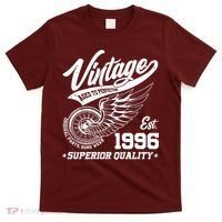 30th Birthday Vintage Age To Perfection EST 1996 Superior Quality T-Shirt thumb 0