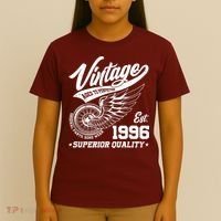 30th Birthday Vintage Age To Perfection EST 1996 Superior Quality T-Shirt thumb 4