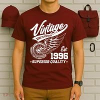 30th Birthday Vintage Age To Perfection EST 1996 Superior Quality T-Shirt thumb 6
