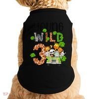 3rd Birthday Young Wild Three 3 Year Old Safari Zoo Doggie Tank thumb 0