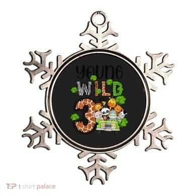 3rd Birthday Young Wild Three 3 Year Old Safari Zoo Ornament