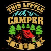 3rd Camping Birthday Camper Lover 3 Year Old Ornament thumb 1