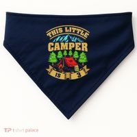 3rd Camping Birthday Camper Lover 3 Year Old USA-Made Doggie Bandana thumb 0