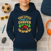 3rd Camping Birthday Camper Lover 3 Year Old Kids Hoodie thumb 2