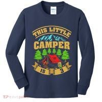 3rd Camping Birthday Camper Lover 3 Year Old Kids Long Sleeve Shirt thumb 0