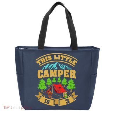 3rd Camping Birthday Camper Lover 3 Year Old Tote Bag