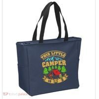 3rd Camping Birthday Camper Lover 3 Year Old Tote Bag thumb 2