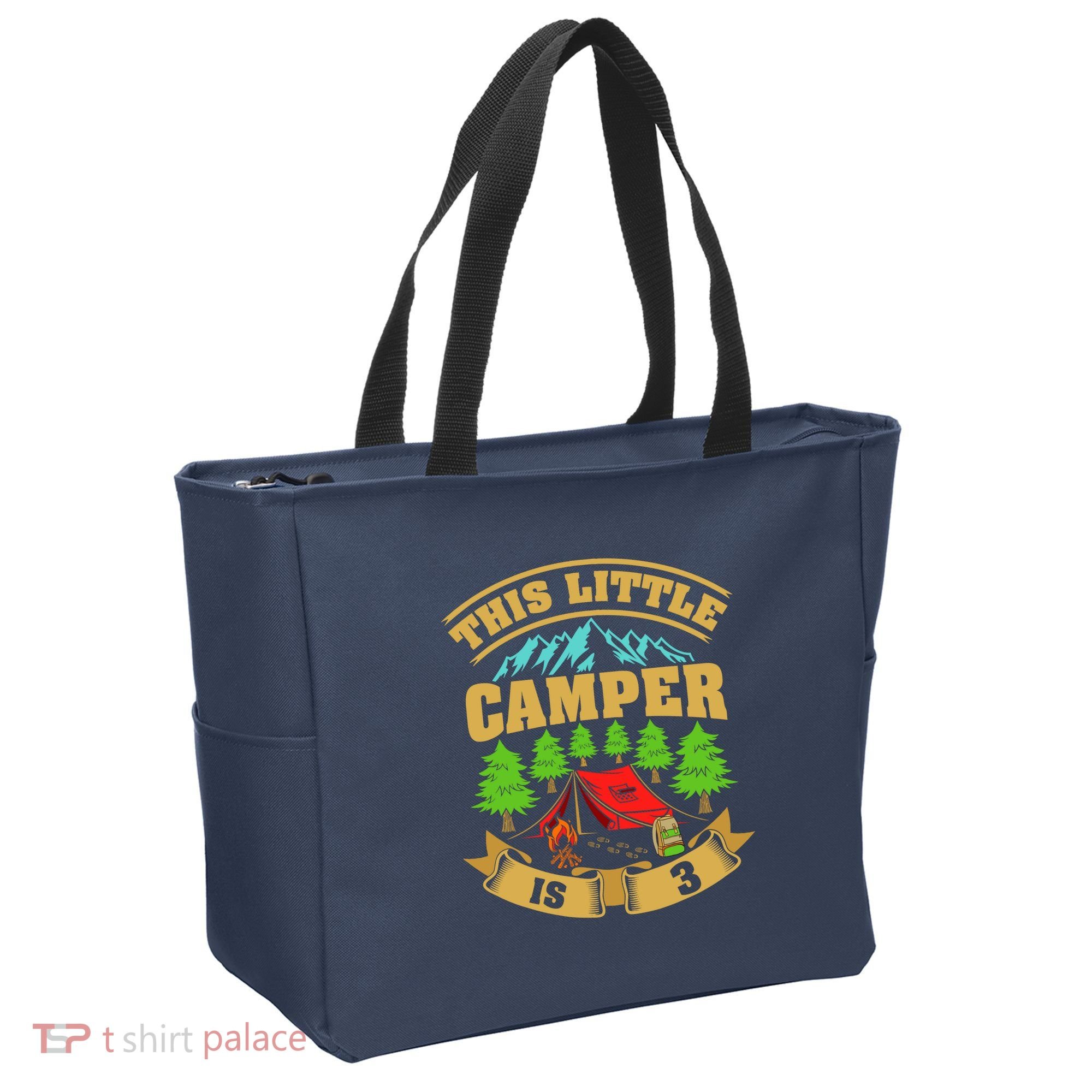 3rd Camping Birthday Camper Lover 3 Year Old Tote Bag