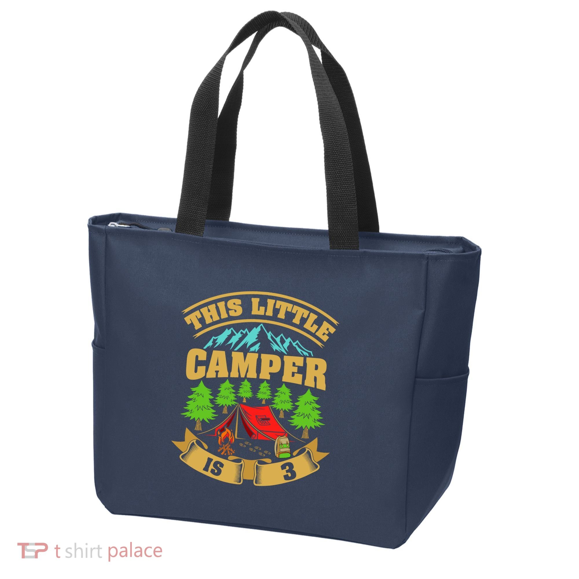 3rd Camping Birthday Camper Lover 3 Year Old Tote Bag