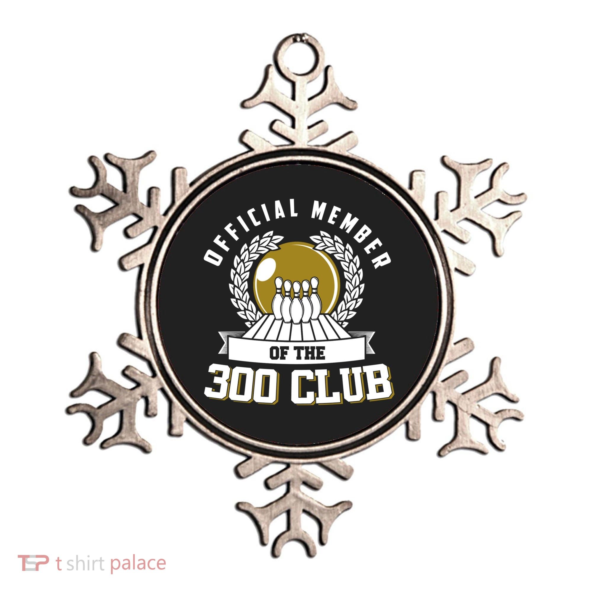 300 Club Bowling Cute Gift 300 Game Bowler Gift Ornament