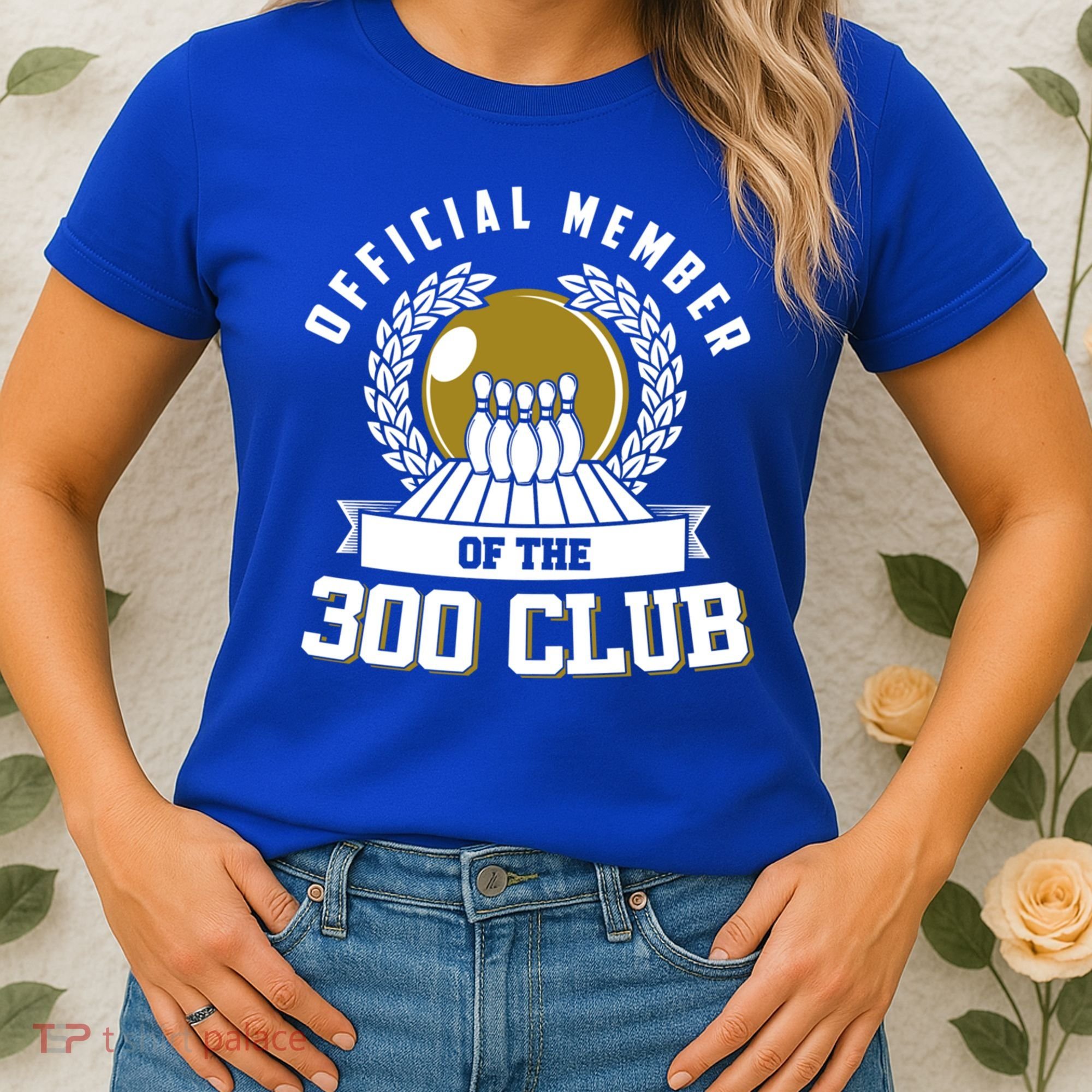 300 Club Bowling Cute Gift 300 Game Bowler Gift Women's T-Shirt