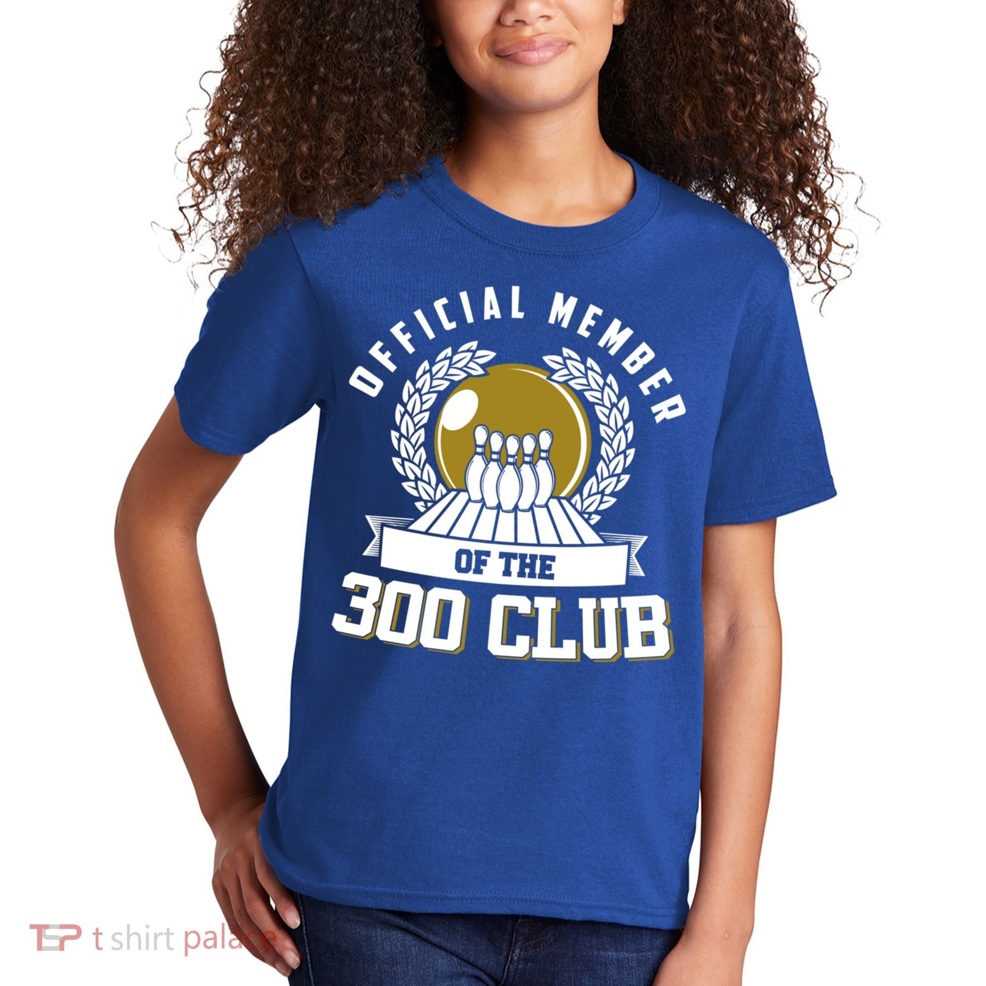 300 Club Bowling Cute Gift 300 Game Bowler Gift Kids T-Shirt