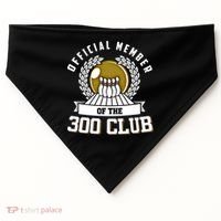 300 Club Bowling Gift 300 Game Bowler Gift Cool Gift USA-Made Doggie Bandana thumb 0