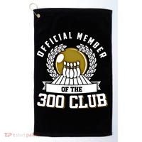 300 Club Bowling Gift 300 Game Bowler Gift Cool Gift Golf Towel thumb 0