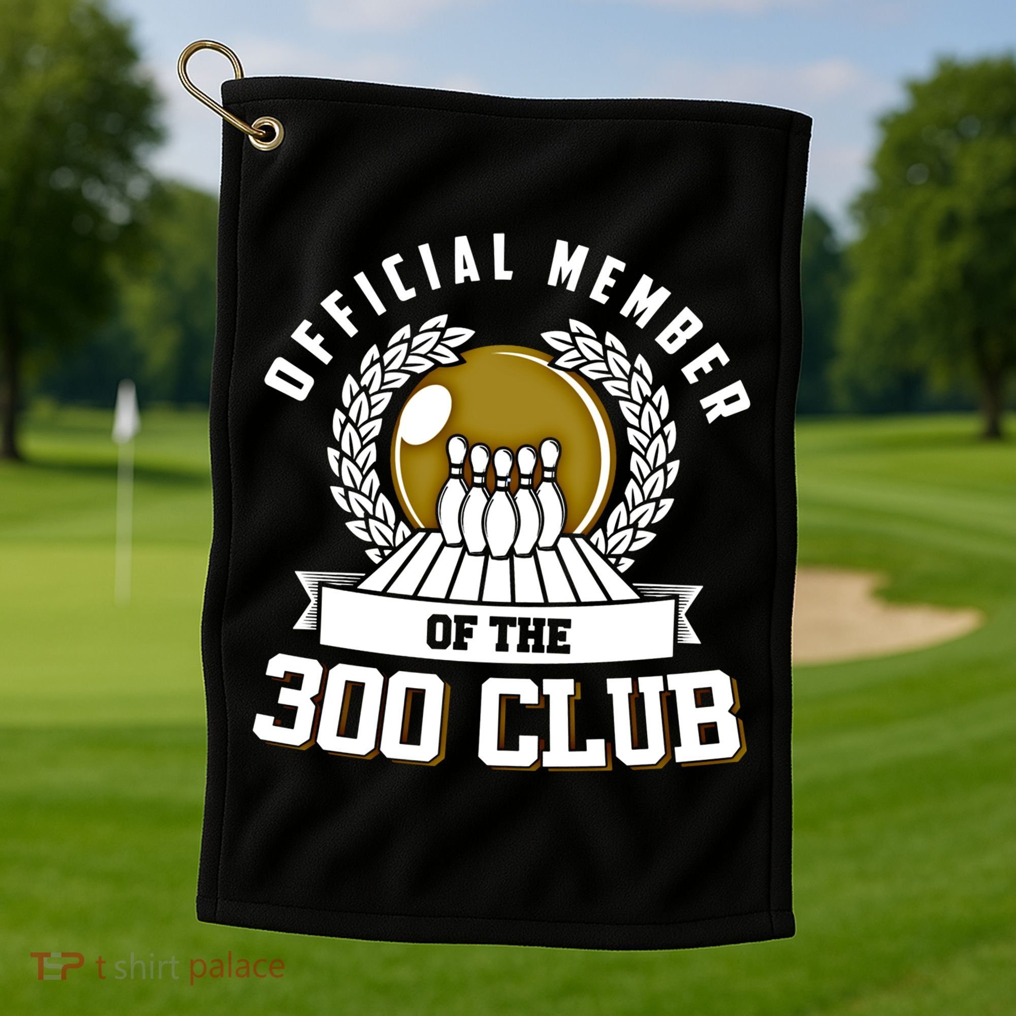 300 Club Bowling Gift 300 Game Bowler Gift Cool Gift Golf Towel