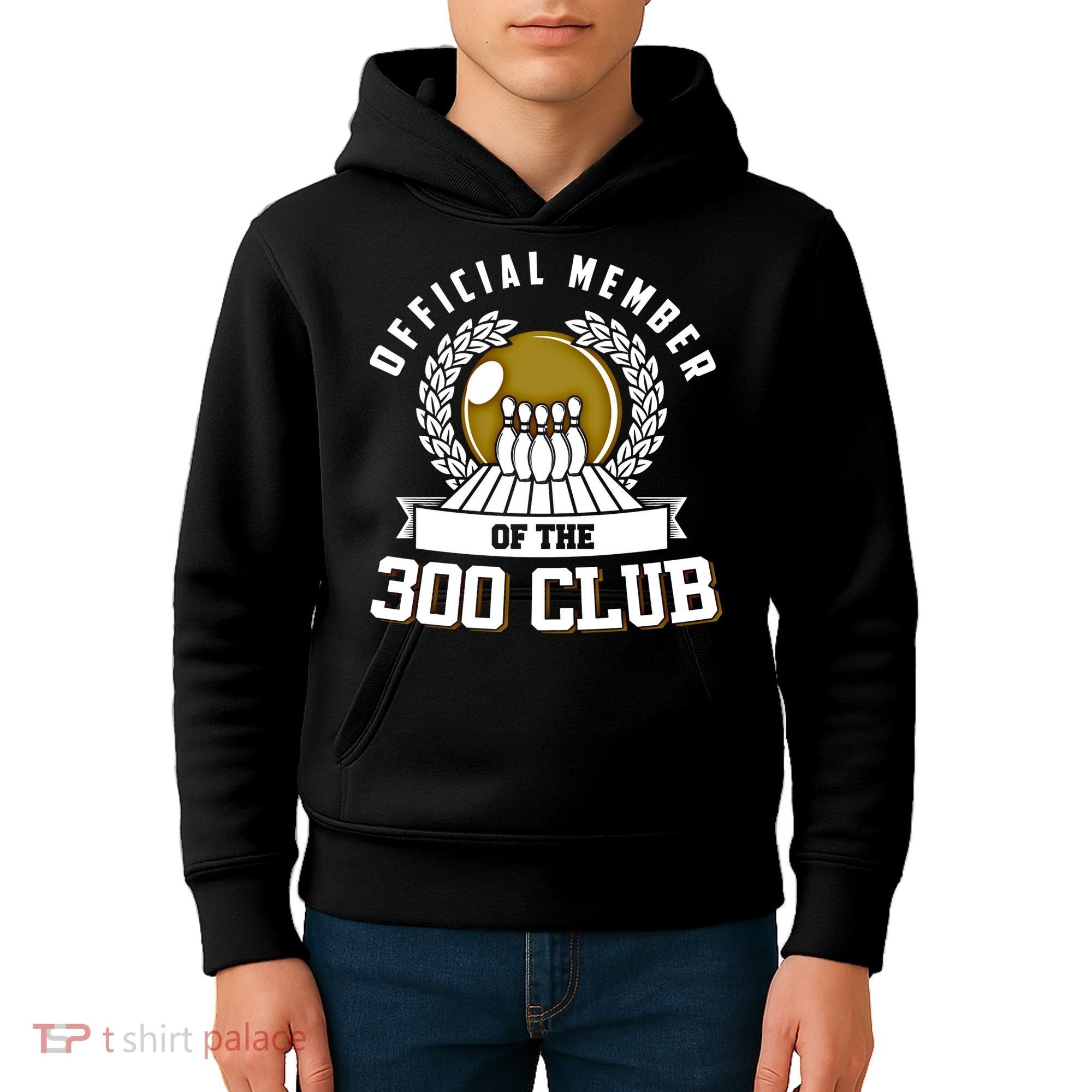 300 Club Bowling Gift 300 Game Bowler Gift Cool Gift Kids Hoodie