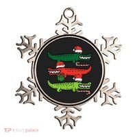 3 Christmas Crocodiles Santa Xmas Alligator Ornament thumb 0