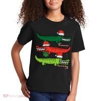 3 Christmas Crocodiles Santa Xmas Alligator Kids T-Shirt thumb 2