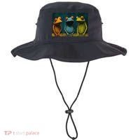 3 Cute Funny Frogs Men, Women, Frog Lovers Bucket Hat thumb 0
