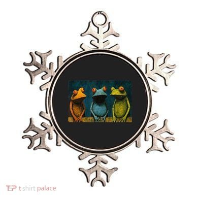 3 Cute Funny Frogs Men, Women, Frog Lovers Ornament