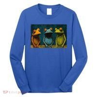 3 Cute Funny Frogs Men, Women, Frog Lovers Long Sleeve Shirt thumb 0