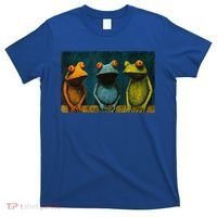 3 Cute Funny Frogs Men, Women, Frog Lovers T-Shirt thumb 0