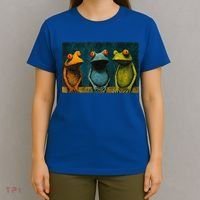 3 Cute Funny Frogs Men, Women, Frog Lovers T-Shirt thumb 4