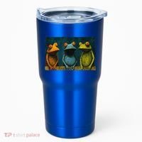 3 Cute Funny Frogs Men, Women, Frog Lovers Tumbler thumb 0