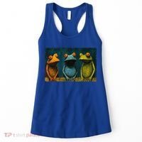 3 Cute Funny Frogs Men, Women, Frog Lovers Women's Tank Top thumb 0