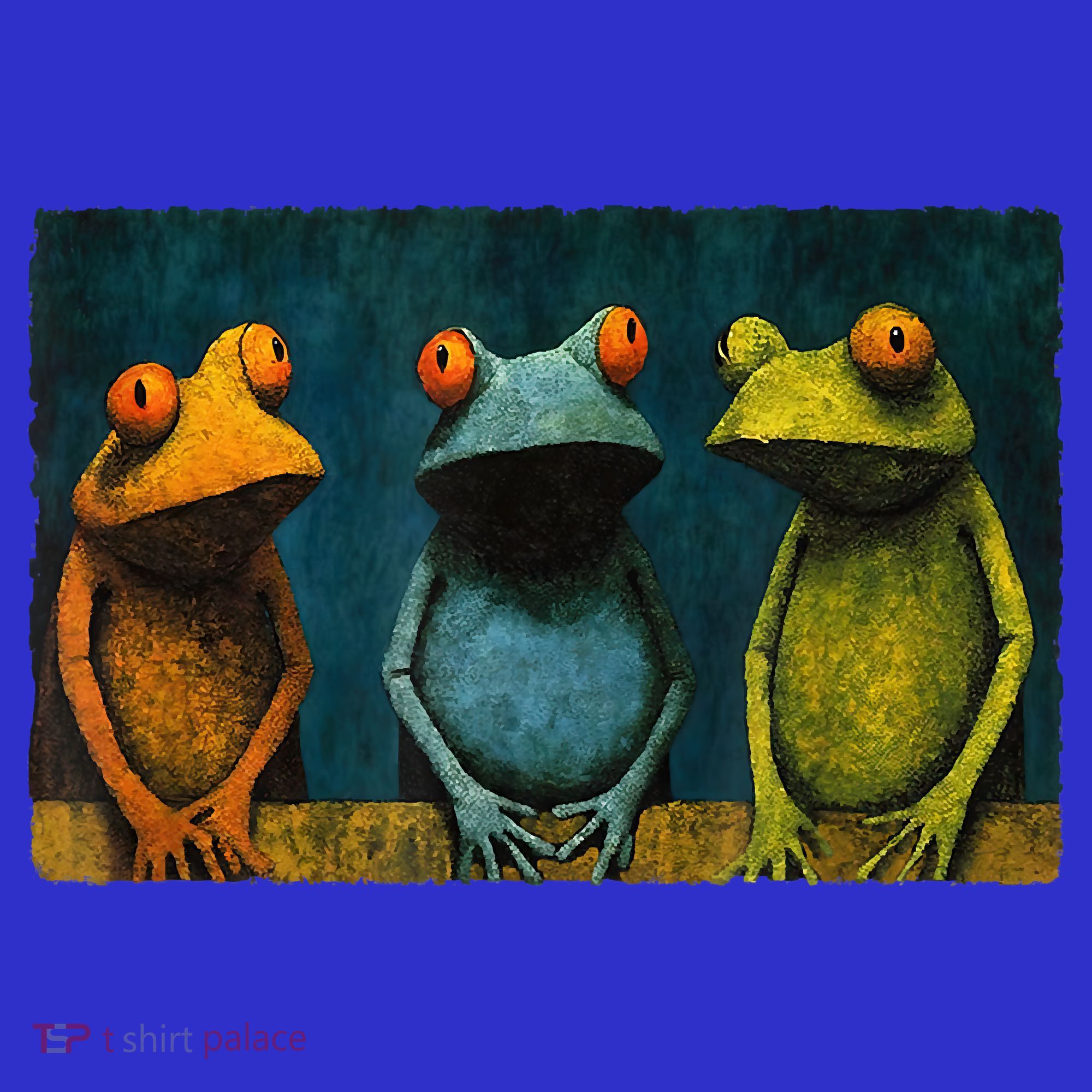 3 Cute Funny Frogs Men, Women, Frog Lovers Women's Tank Top