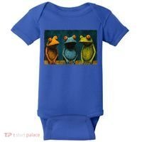3 Cute Funny Frogs Men, Women, Frog Lovers Baby Bodysuit thumb 0