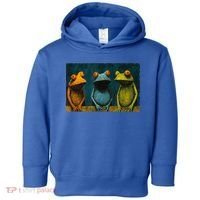 3 Cute Funny Frogs Men, Women, Frog Lovers Toddler Hoodie thumb 0