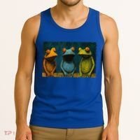 3 Cute Funny Frogs Men, Women, Frog Lovers Tank Top thumb 3