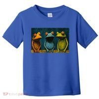 3 Cute Funny Frogs Men, Women, Frog Lovers Toddler T-Shirt thumb 0
