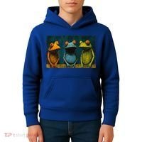 3 Cute Funny Frogs Men, Women, Frog Lovers Kids Hoodie thumb 4