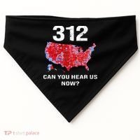 312 Can You Hear Us Now USA-Made Doggie Bandana thumb 0