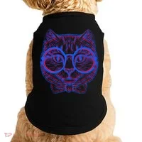 3D Trippy Cat Doggie Tank thumb 0