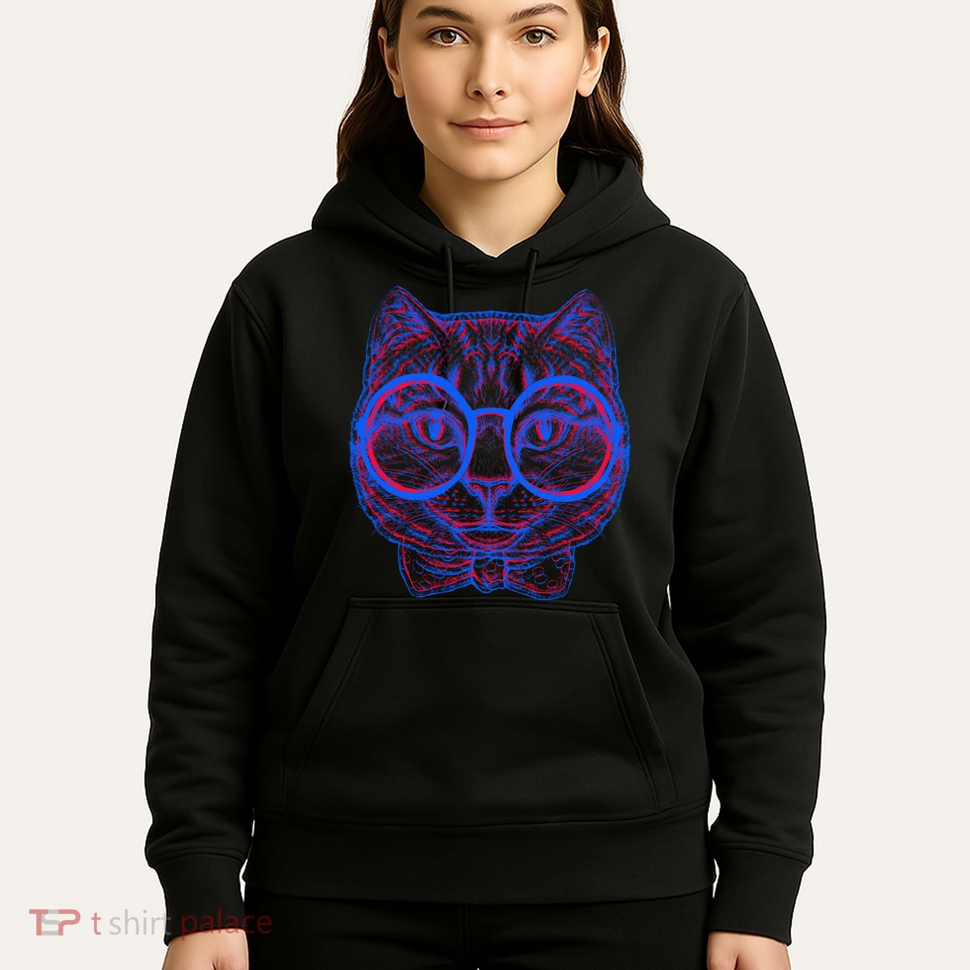 3D Trippy Cat Hoodie