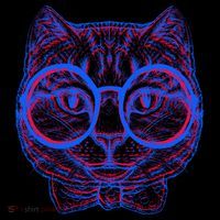 3D Trippy Cat Backpack thumb 2