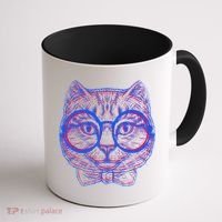3D Trippy Cat Coffee Mug thumb 1