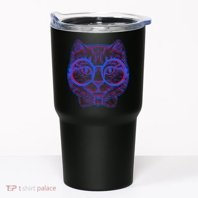3D Trippy Cat Tumbler
