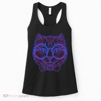 3D Trippy Cat Women's Tank Top thumb 0