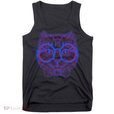3D Trippy Cat Tank Top
