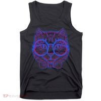 3D Trippy Cat Tank Top thumb 0