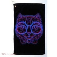 3D Trippy Cat Golf Towel thumb 0