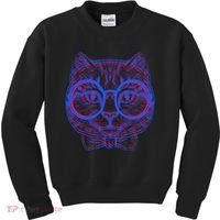 3D Trippy Cat Kids Sweatshirt thumb 0